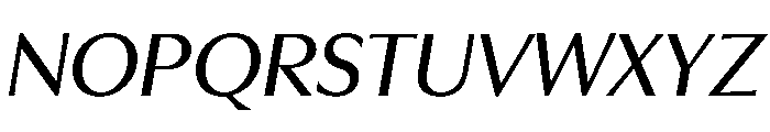 Optima Nova Medium Italic Font UPPERCASE