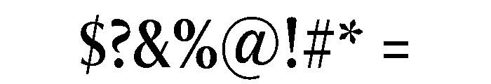 Optima Nova Medium Font OTHER CHARS