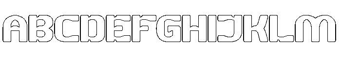 OPEN MIND-Hollow Font UPPERCASE