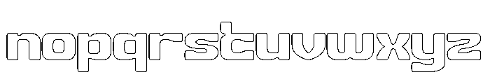 OPEN MIND-Hollow Font LOWERCASE