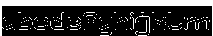 OPTIMISTIC FUTURE-Hollow-Invers FONT