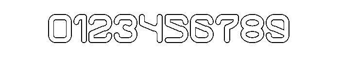 OPTIMISTIC FUTURE-Hollow Font OTHER CHARS