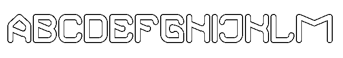 OPTIMISTIC FUTURE-Hollow Font UPPERCASE