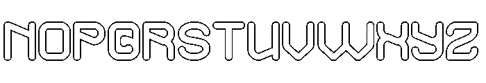 OPTIMISTIC FUTURE-Hollow Font UPPERCASE