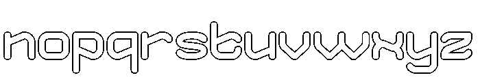 OPTIMISTIC FUTURE-Hollow Font LOWERCASE