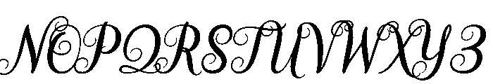 Opaline Regular Font UPPERCASE