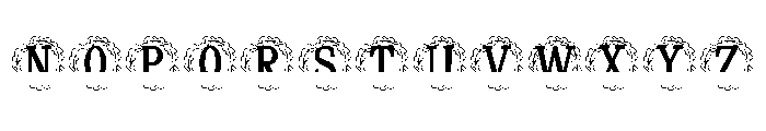 Opalineve Split Monogram Font UPPERCASE