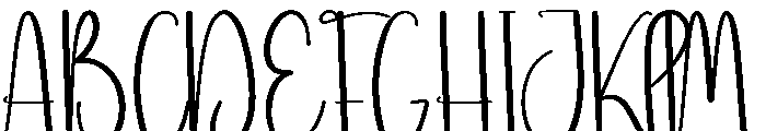 Open Christmas Font UPPERCASE
