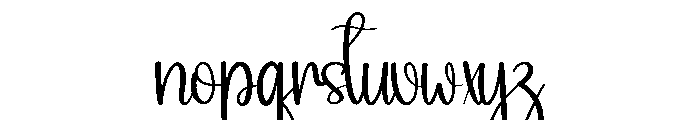 Open Christmas Font LOWERCASE