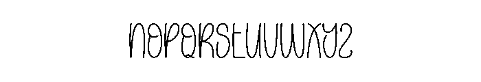 Open House Font LOWERCASE
