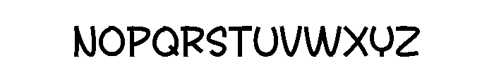Open Stand Font UPPERCASE
