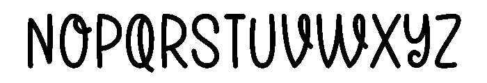 Opening Valentine Font LOWERCASE