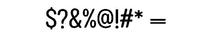 Opensky Font OTHER CHARS
