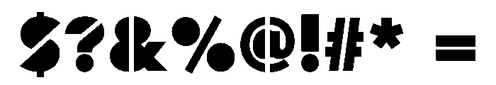 OperationBond Font OTHER CHARS