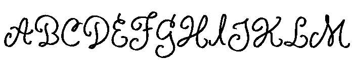 Ophelia Story Regular Font UPPERCASE