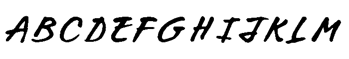 OpheliaElow-Regular Font UPPERCASE