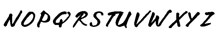 OpheliaElow-Regular Font UPPERCASE