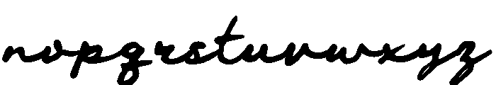 OpheliaElow-Regular Font LOWERCASE