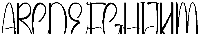 Ophelian Font UPPERCASE