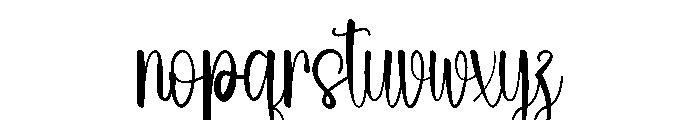 Ophelian Font LOWERCASE