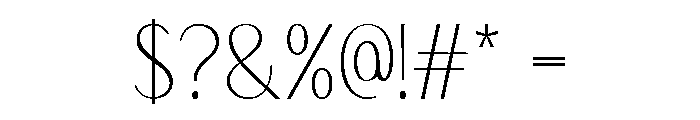 Ophelina Regular Font OTHER CHARS