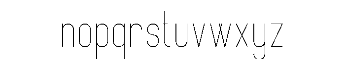 Opinio Sans Font LOWERCASE