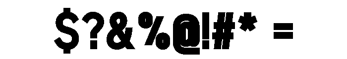 Optican Black Font OTHER CHARS