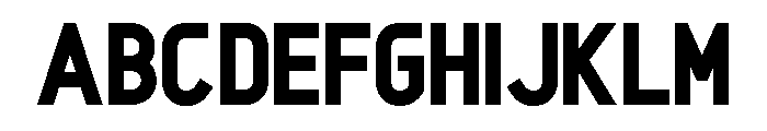 Optican Black Font UPPERCASE