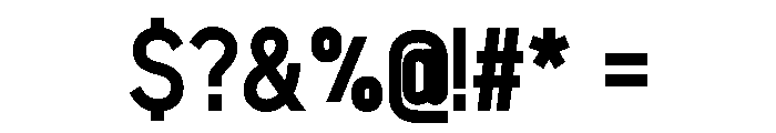 Optican Bold Font OTHER CHARS
