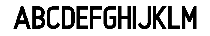 Optican Bold Font UPPERCASE
