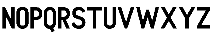 Optican Bold Font LOWERCASE