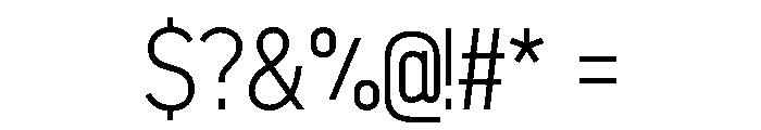 Optican Light Font OTHER CHARS