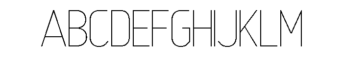 Optican Thin Font UPPERCASE