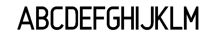 Optican Font UPPERCASE