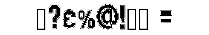 Optimal Distressed Regular Font OTHER CHARS