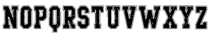 Optimal Distressed Regular Font LOWERCASE