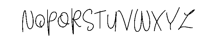 Optimal Grading Font LOWERCASE