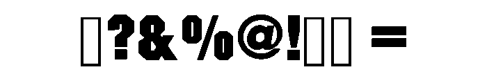 Optimal Jersey Regular Font OTHER CHARS