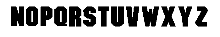 Optimal Jersey Regular Font UPPERCASE