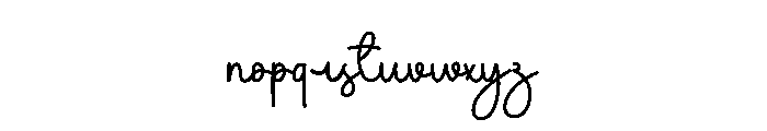 Optimals Font LOWERCASE