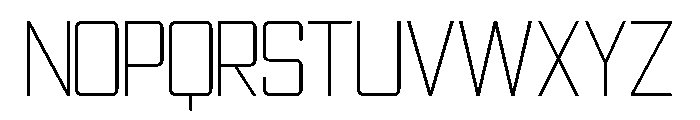 Optimous Thin Font UPPERCASE