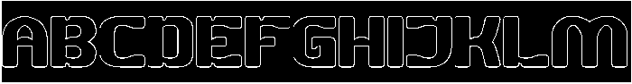 OPEN MIND-Hollow-Inverse otf (400) Font UPPERCASE