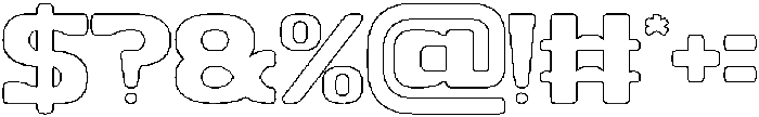 OPEN MIND-Hollow otf (400) Font OTHER CHARS