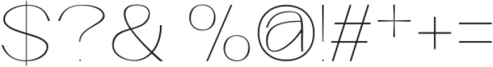 Opalique Thin otf (100) Font OTHER CHARS