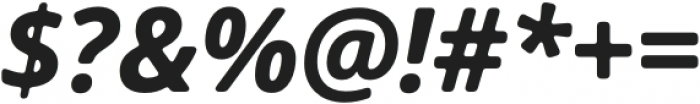 Open Sans Soft Bold Italic otf (700) Font OTHER CHARS