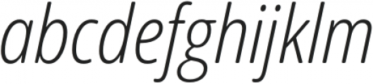Open Sans Soft Cd Light Italic otf (300) Font LOWERCASE