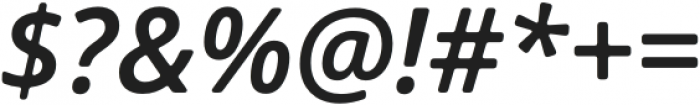 Open Sans Soft SemiBd Italic otf (400) Font OTHER CHARS
