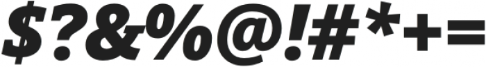 Open Serif Black Italic otf (900) Font OTHER CHARS