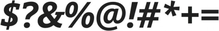 Open Serif Bold Italic otf (700) Font OTHER CHARS