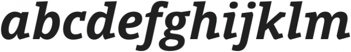 Open Serif Bold Italic otf (700) Font LOWERCASE